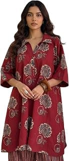 Leriya Fashion Women’s Rayon Kurta Pant Set | Casual Style Ethnic Co-ord Set for Women Stylish | Black Print Kurti for Office & Daily Travel Outfit | Oversize Loose Fit Kurta Sets for Woman