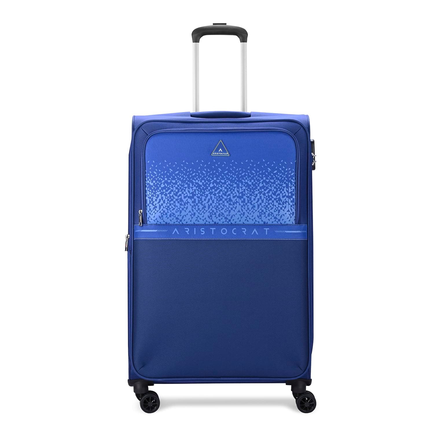 Aristocrat Drift Check-in Expander Trolley Bag 79cm | Large | Soft Luggage | Smooth 8-Wheel Suitcase | Secure Combination Lock with Sturdy Zipper | Robust Construction | 3-Year Warranty (Blue)
