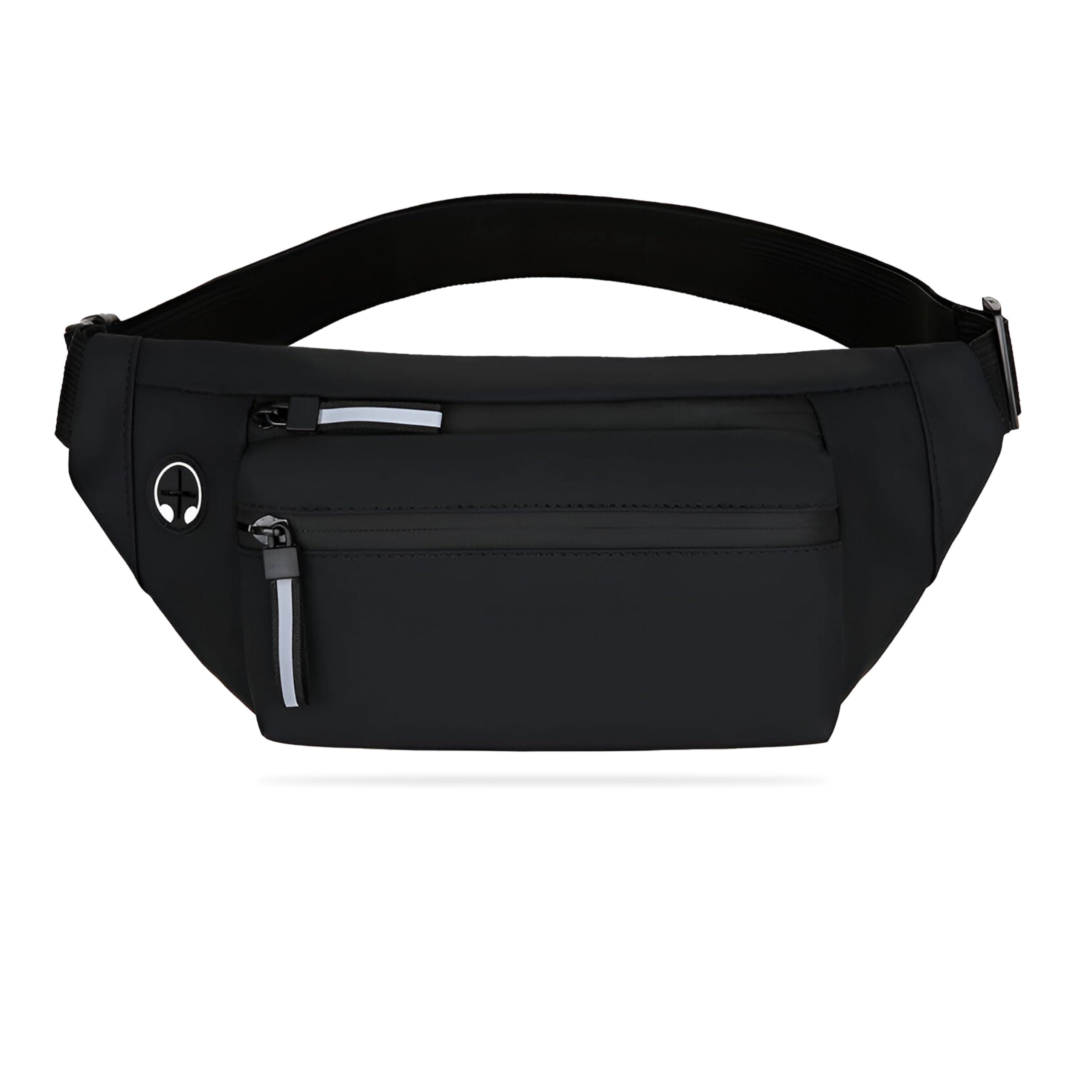 Kraptick Premium Unisex Waist Bag for Men and Women - Stylish Fanny Pack, Hip Bag, Travel Pouch (Black)