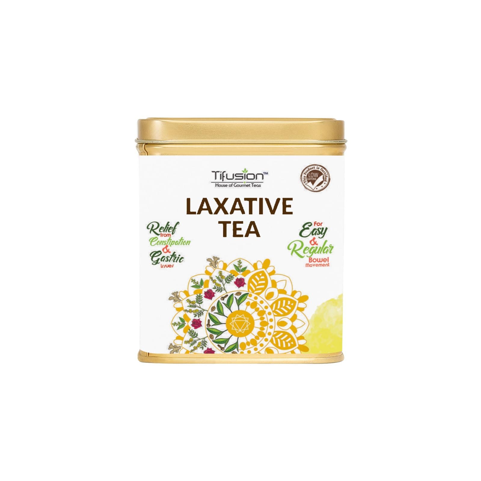Tifusion Laxative Digestive Tea with Dandelion Senna Triphala Aloe Clove for Digestion Constipation Bowel Movement Bloating Indigestion Hard Stool Piles, Fissures Fistula Stomach Disorder (100 gm)