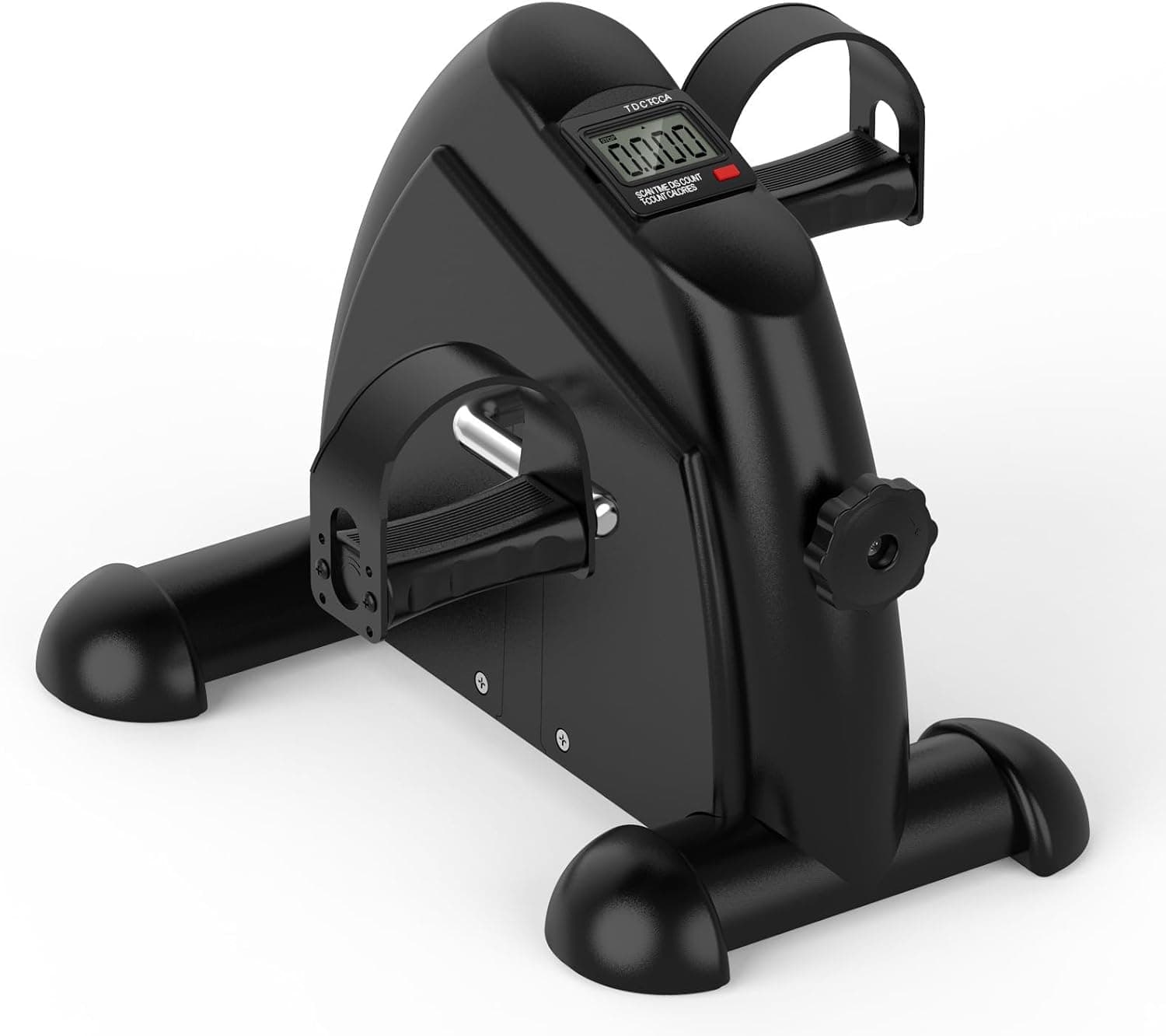 Voroly Mini Exercise Bike Under Desk Bike Pedal Exerciser Portable Foot Cycle Arm & Leg Peddler Machine with LCD Screen Displays