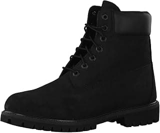Timberland Men's 6 inch Premium Waterproof Boot, Black Nubuck, 7 W US