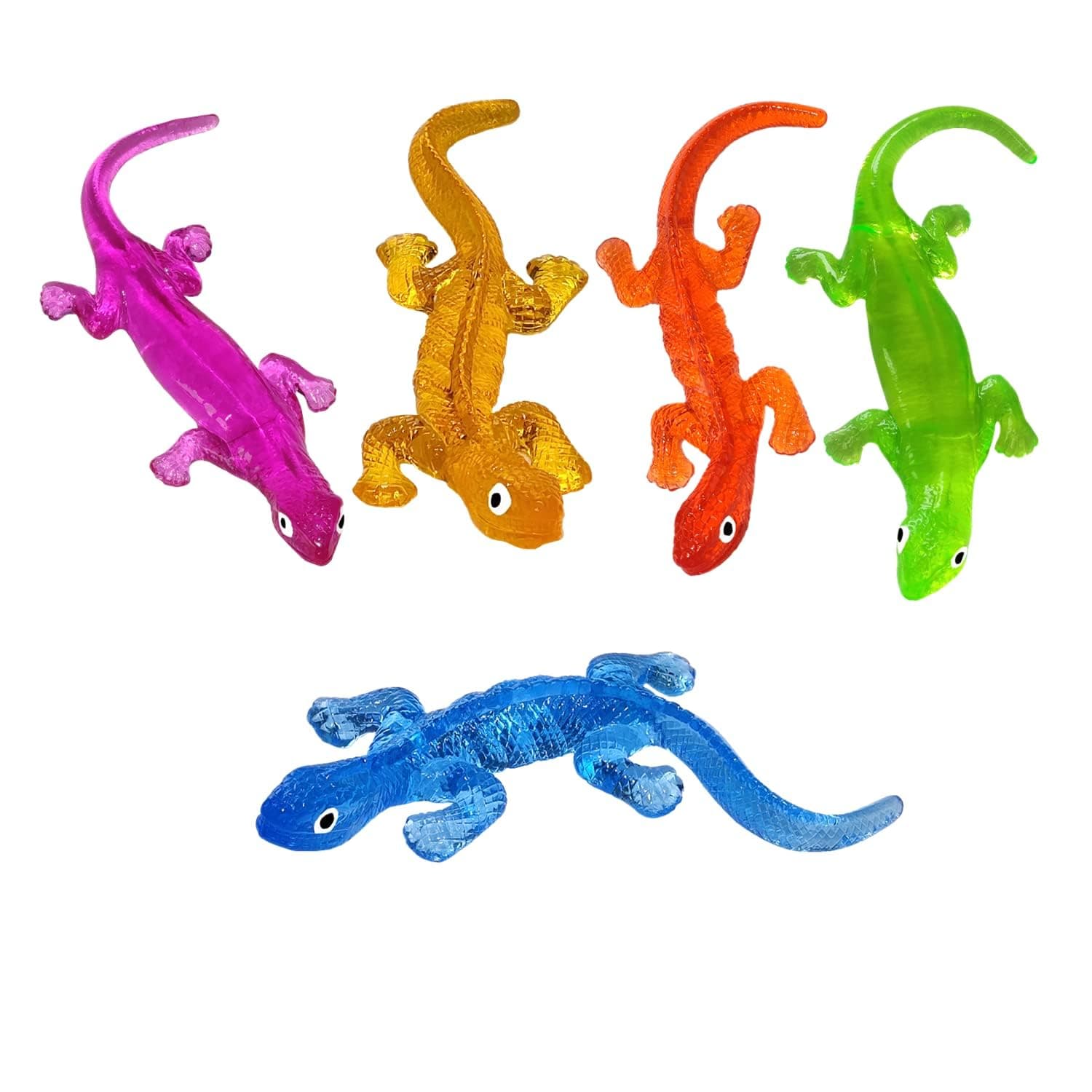AGC Sticky Toys for Kids, Strechy Lizard Jelly (Chipkali) Squeeze Stress Relief Anixiety Removal Toys for Kids, Adults Birthday Gifts Party Favors (Pack of 1) (Color As Per Availability Ships)