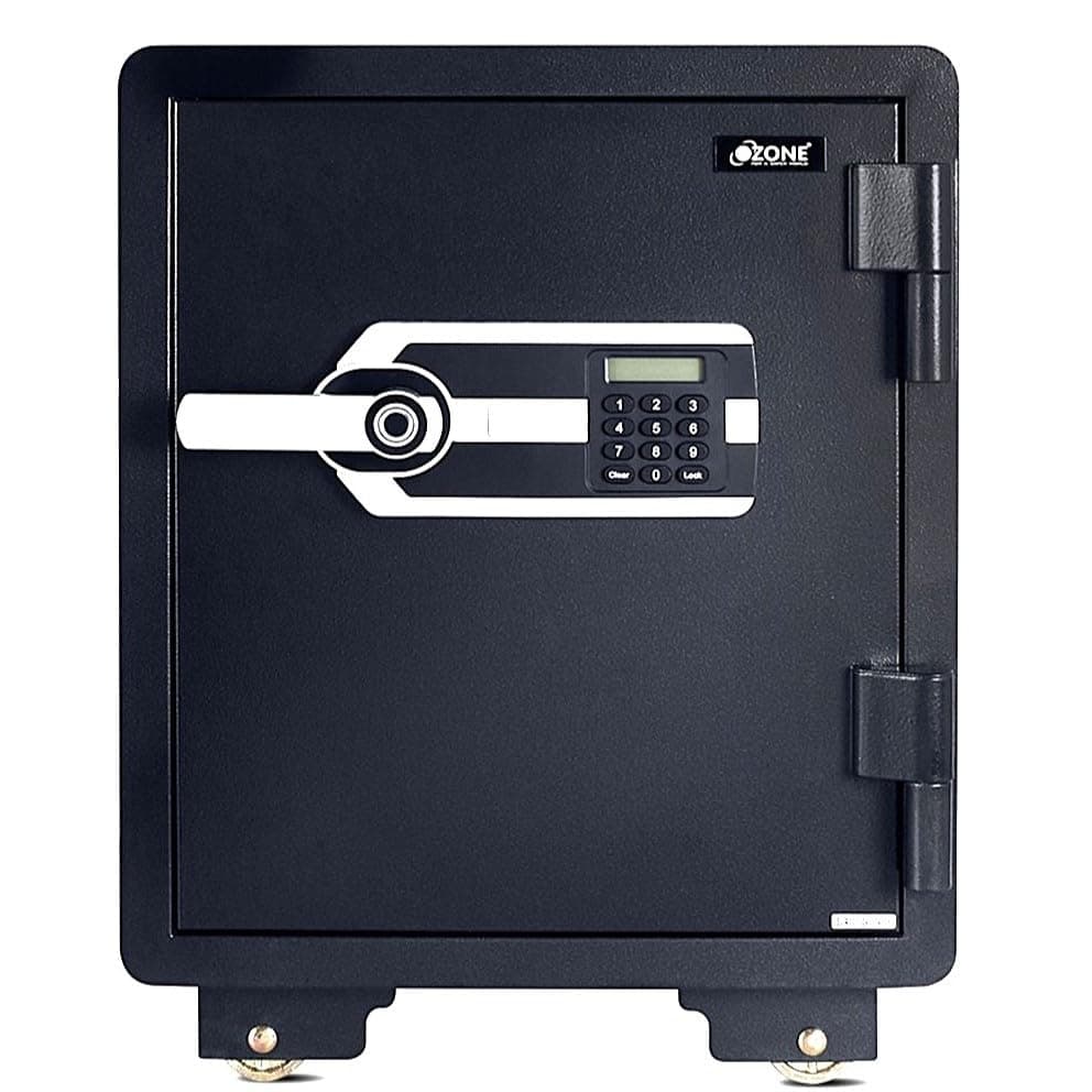 Ozone 40L Fireproof Safe Locker for Factories/Warehouses – High-Security Fingerprint Lock, Dual Unlocking Options (Fingerprint & PIN), 76kg, 2-Year Warranty – Superior Fire Protection & Durability