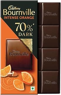 Cadbury Bournville Intense Orange 70% Dark Chocolate Bar, 75 g