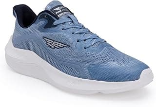 Red Tape Women's Sneakers Ink Blue Knitted Textile Round Lace-Up