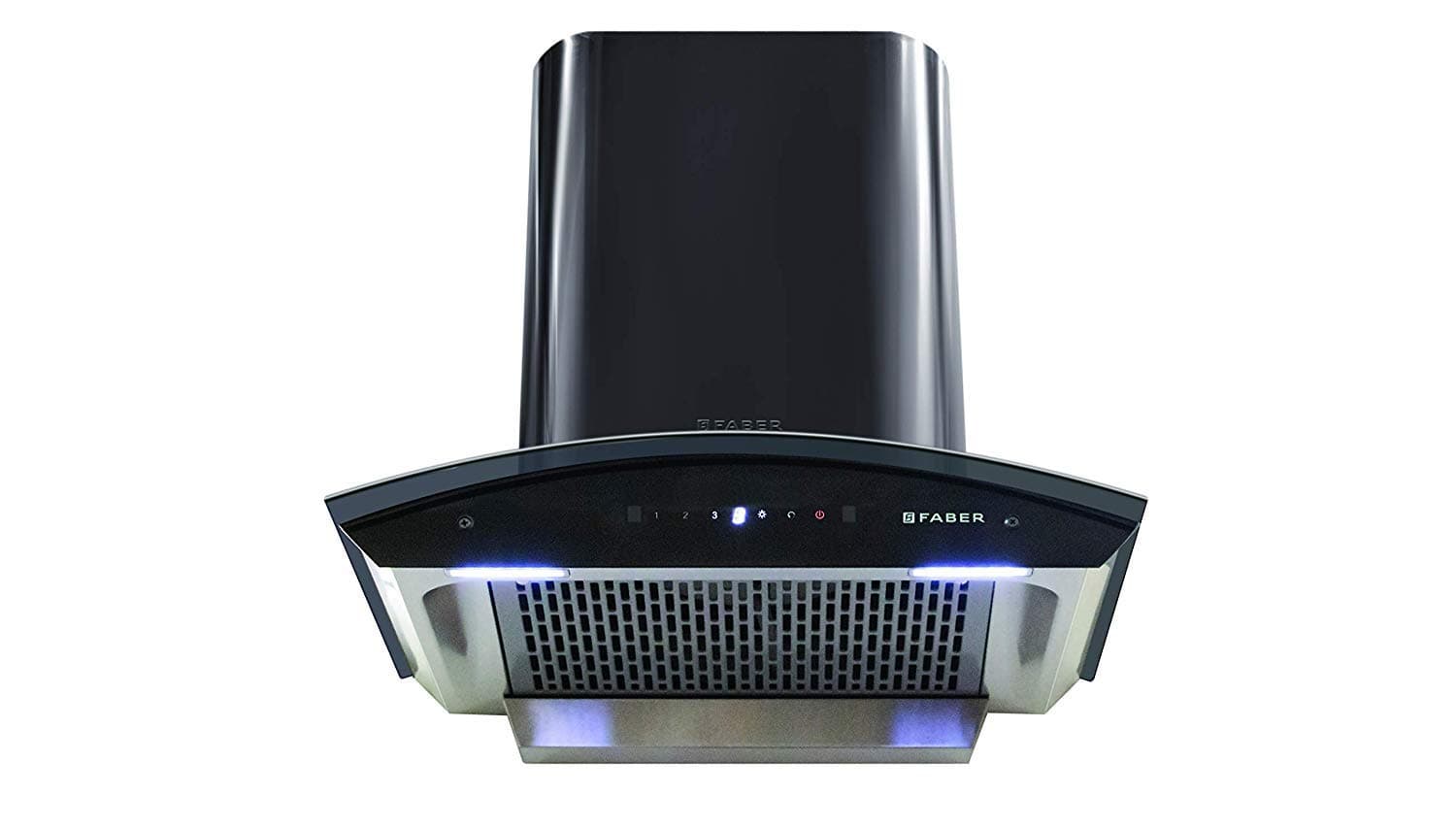 Faber 60 cm 1200 m³/hr Auto-Clean curved glass Kitchen Chimney (Hood Orient TC BK 60, Filterless technology, Touch Control, Black), Free 1 Year Extended warranty