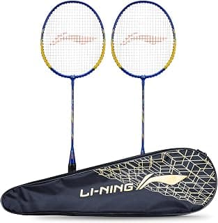 Li-Ning XP-70-IV Aluminum Strung Badminton Racquet (Black/Gold , S2 , 90-95 grams , 18-20 lbs)