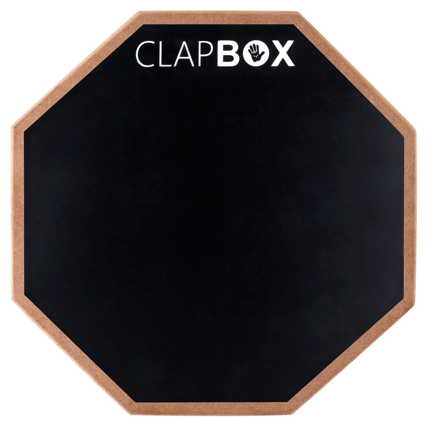 Clapbox Drum Practice Pad - 12 inches with Bag, Black (Practice pad & Bag only)