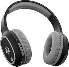 Zebronics Thunder (2026 Upgrade) Wireless Headphones, BT v6.0, True 60 hrs Playback, 40mm Drivers, ENC, Gaming Mode, Dual Pairing, AUX & microSD, Rapid Charging, Call Function (Black)
