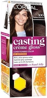L'Oreal Paris Casting Crã¨Me Gloss Small Pack Temporary Hair Color, 300 Darkest Brown, 45G