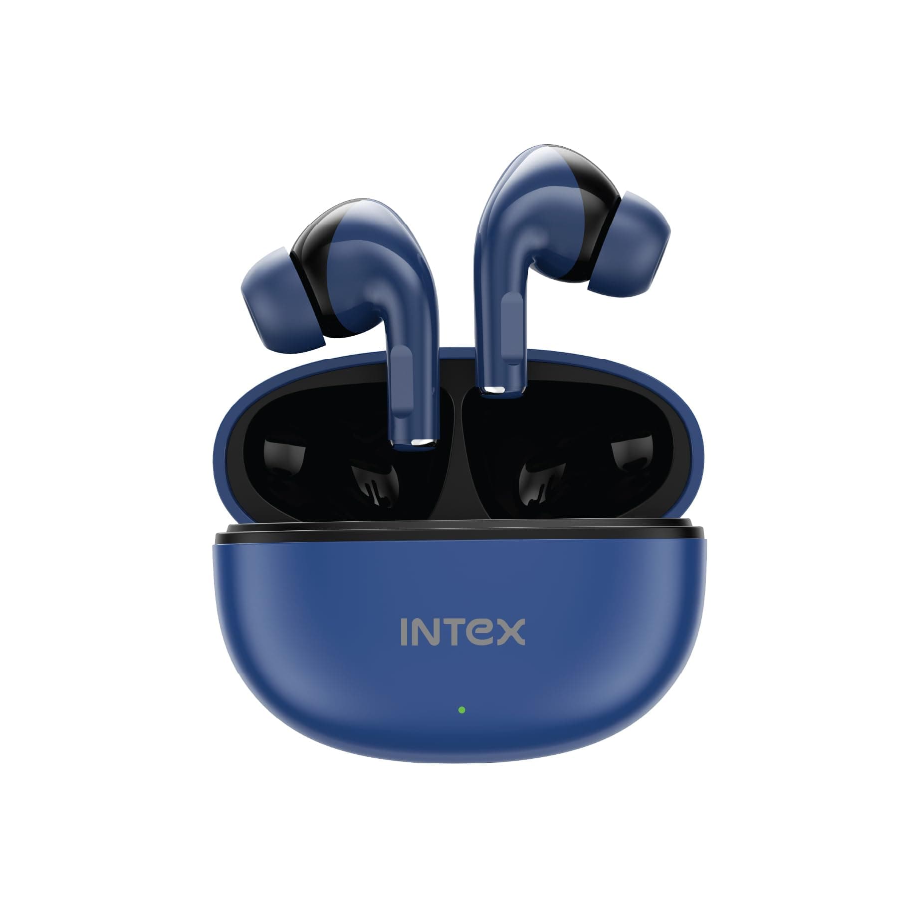 Intex Buds AERO TWS Bluetooth Earbuds with AI ENC, Deep Bass, 13mm Driver, Type-C Fast Charging, 32H Playtime, Low Latency, Touch Control, Voice Assistant, Wireless Earphones (Dark Blue)