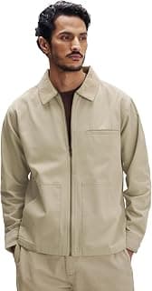 XYXX Men's Canvas Cotton Jacket| Long Sleeves| Solid-Regular Fit Jacket