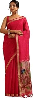 Soch Womens Tissue Woven Design Saree With Sequin