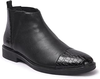 Carlton London Men's Comfortable Chelsea Slip On Boot