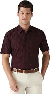 Peter England Men's Cotton Printed Regular Fit Shirt