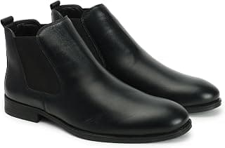 Carlton London Men's Genuine Leather Chelsea Boots