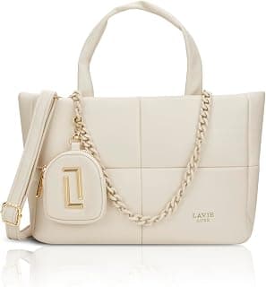 Lavie Luxe Women's Puff26 Tote Laptop Bag | Tote Laptop Bag for Work | Ladies Purse | Stylish Shoulder Bag | Gift for Women
