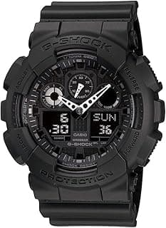 Casio G-Shock GA-100-1A1DR Analog-Digital Black Dial Men Watch Black Resin Strap (G270)