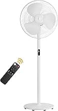 atomberg Renesa 400mm Pedestal Fan | 5-star rated | Ideal for Home & Office | Silent BLDC Stand Fan | 6 Speeds | 35W |LED Display| Remote with Oscillation, Timer, Sleep | 2 Year Warranty (Snow White)