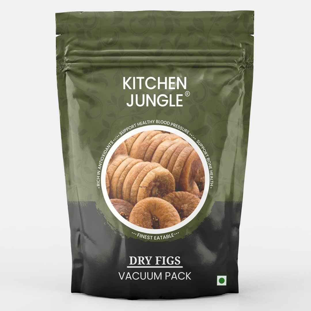 Kitchen Jungle Dry Figs Anjeer 1 kg pouch pack vaccum