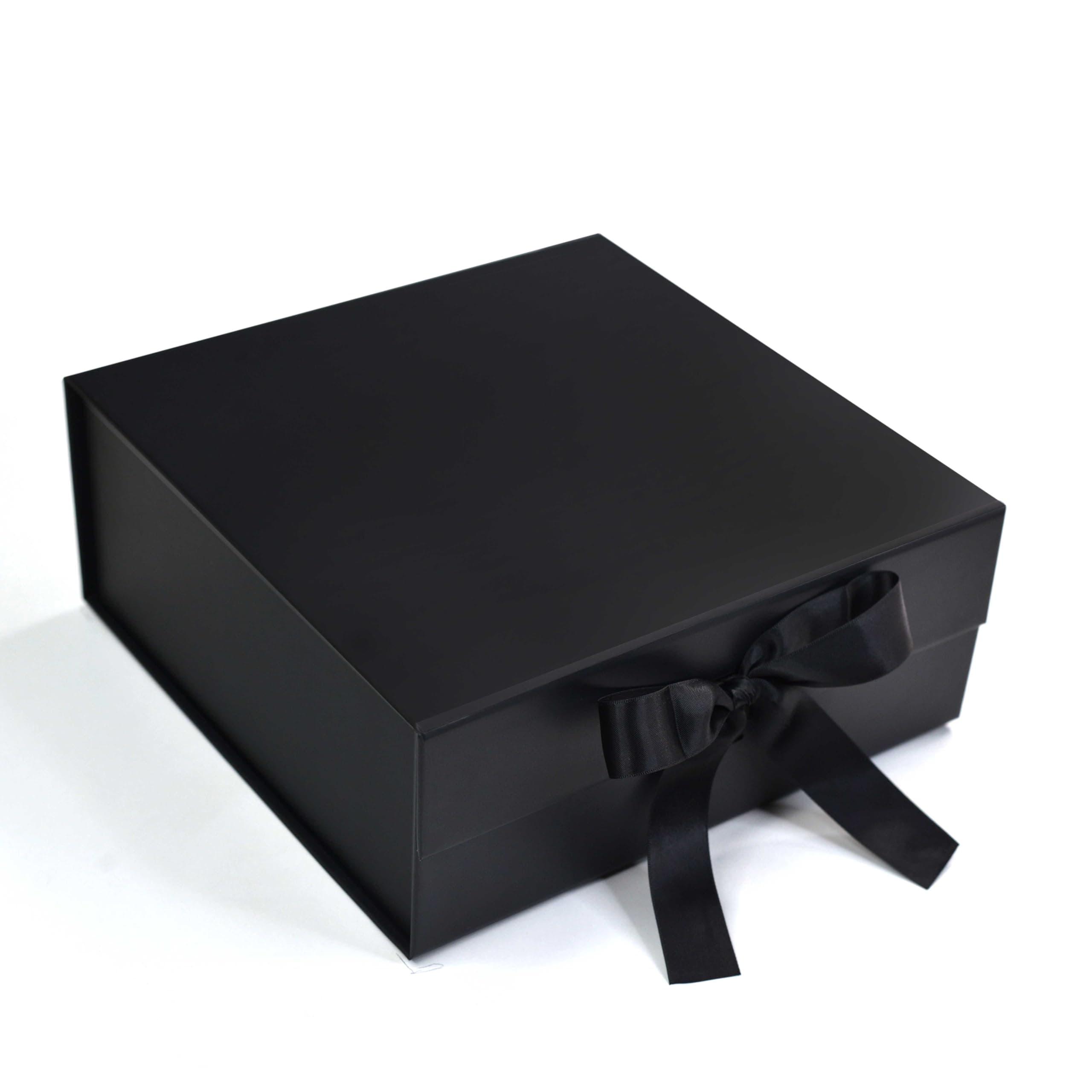RBS® - MEDIUM Black Gift Box Empty (26 X 26 X 10Cm) Gift Boxes for Packaging (1 Pack) Box for Gift Packing Multipurpose Hampers Boxes Hold to 8 Kg Occasion Rigid Box for Packing (M-Black)