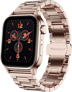 Fire-Boltt Fire-Boltt Rise Luxe Bluetooth Calling Smart Watch, 1.85”HD Display,AI Outfit Watch Face, 2 Looks in 1 Watch, Extra Straps at ₹99, 120+ Sports Modes, Metal Smartwatch for Men & Women (Rose Gold)