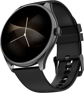 Noise Noise Twist 2 Smart Watch with 1.43” AMOLED Screen, AI Search & Voice Assistant, Bluetooth Calling, Stainless Steel Back, 7-Day Battery, 100+ Watch Faces, Health Suite, IP68 (Jet Black)