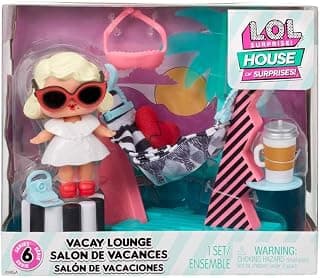 LOL Style House of Surprises Vacay Lounge Series 6 Collectible Fashion Doll with 8 Surprises Inside, Mystery Unboxing Toy, for Ages 3+