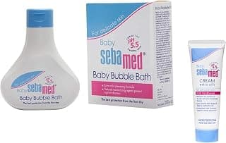 SebaMed Baby Cream Extra Soft, 50ml & Sebamed Baby Bubble Bath, 200ml