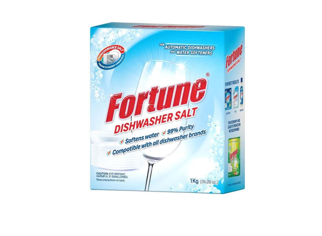 Fortune Dishwasher Salt | 1 Kg | Softens Hard Water & Prevents Limescale | Enhances Detergent Performance | For All Dishwashers