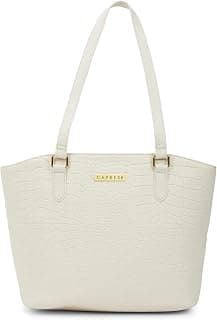 Caprese York Medium Tote Bag for Women | Stylish, Durable, Multi-Compartment Design for Work, Travel, Shopping | Large Capacity, Comfortable Straps, Ideal for Tab & Essentials