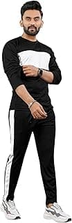 Generic Cotton Blend Night Suit/Summer Suit for Men, Regular Fit Half Sleeves T-Shirt & Lower Set | Soft Cord-Set Track Suit for Boys | Ideal for Casual Outings, Gym, Workout, Sports