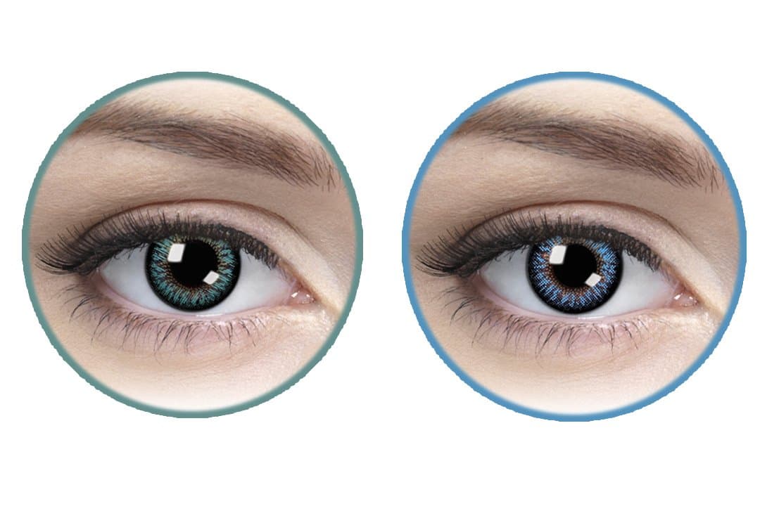 Charming Eyes Quarterly Contact Lens - 4 Units (Ocean Green, Sky Blue)