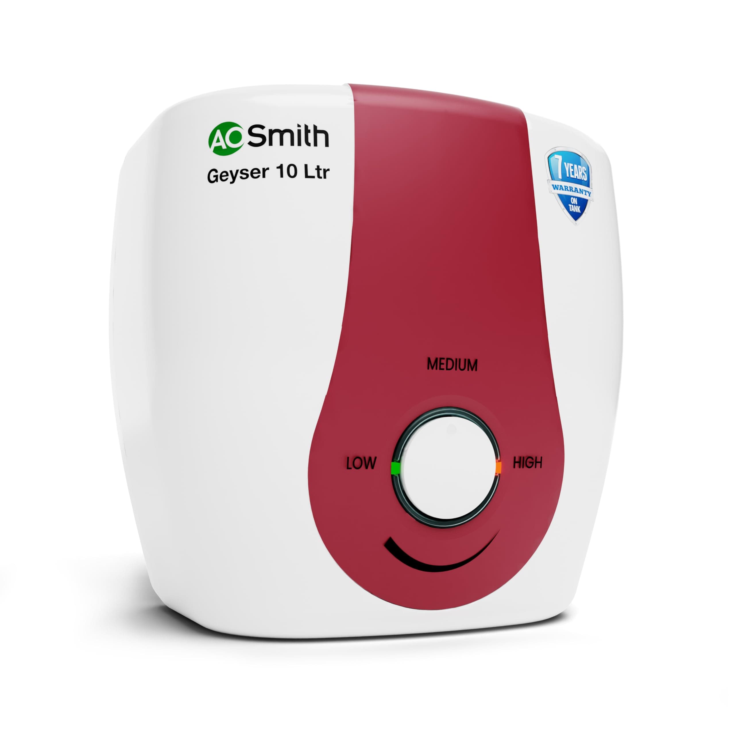AO Smith SGS-GREEN SERIES-010 Storage 10 Litre Water Heater (Geyser) | 33% Faster Heating | Save on Energy Bills with BEE 5 Star Rating | Enhanced Durability with Blue Diamond Tank Coating | ABS Body