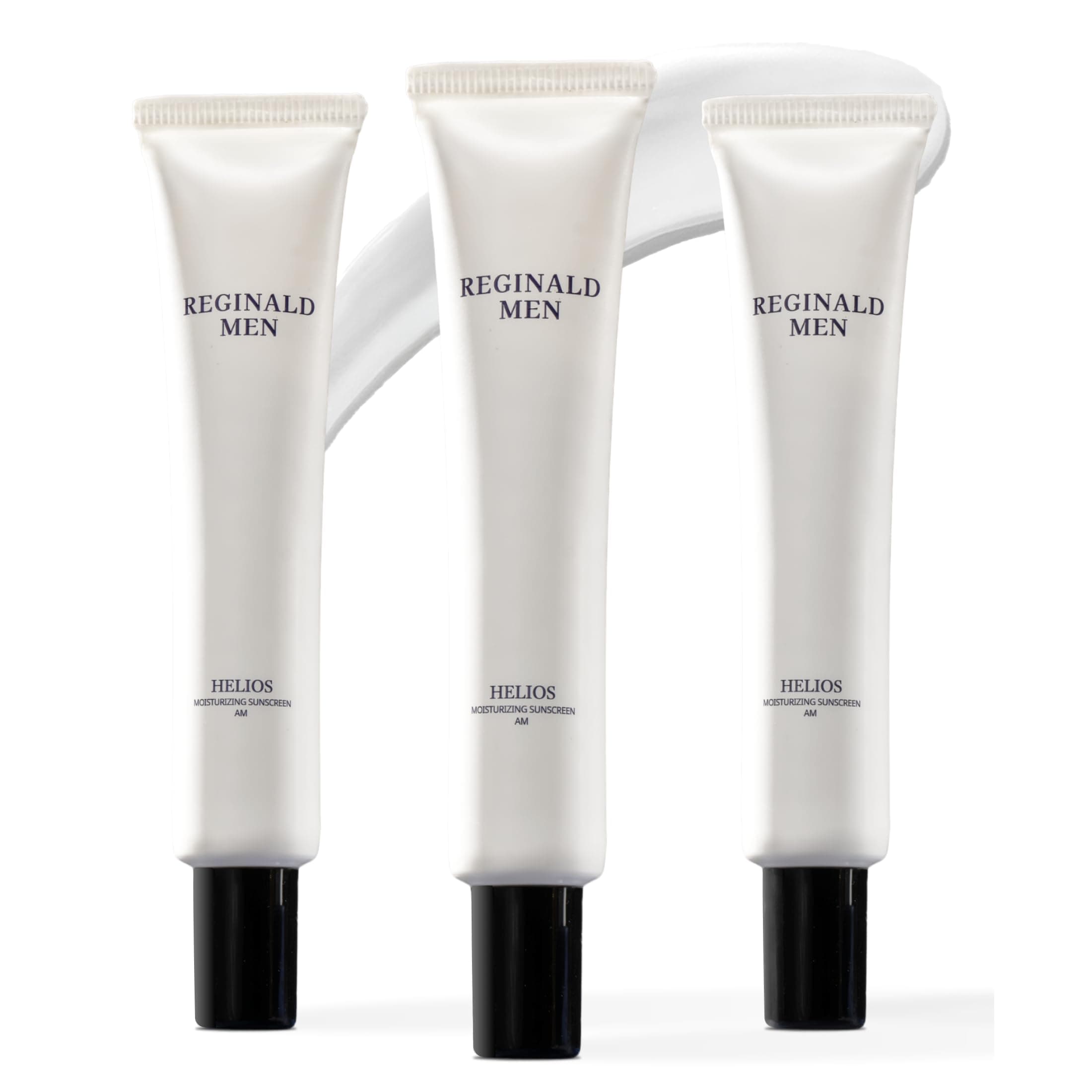 Reginald Men SPF 50+ PA++++ Sunscreen Brightening, Moisturising & Hydrating, 50g x 3 | In-Vivo Tested | Broad Spectrum UVA/UVB Protection | Lightweight, Oil-Free & Non-Sticky | Daily Sun Protection for Men