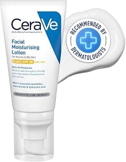 CeraVe AM Facial Moisturizing Lotion For Normal to Dry Skin (52ml) - Broad Spectrum SPF 30 Sunscreen | Non-Comedogenic, Paraben-Free And Fragrance-Free Lotion