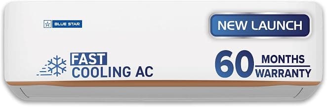 Blue Star 2 Ton 3 Star, New Star Rated, Inverter Split AC (Copper,4-Way Swing, DigiQ Hepta Sensor, Blue Fins,Turbo Cool, Self Clean Technology (IA322GXU, White))