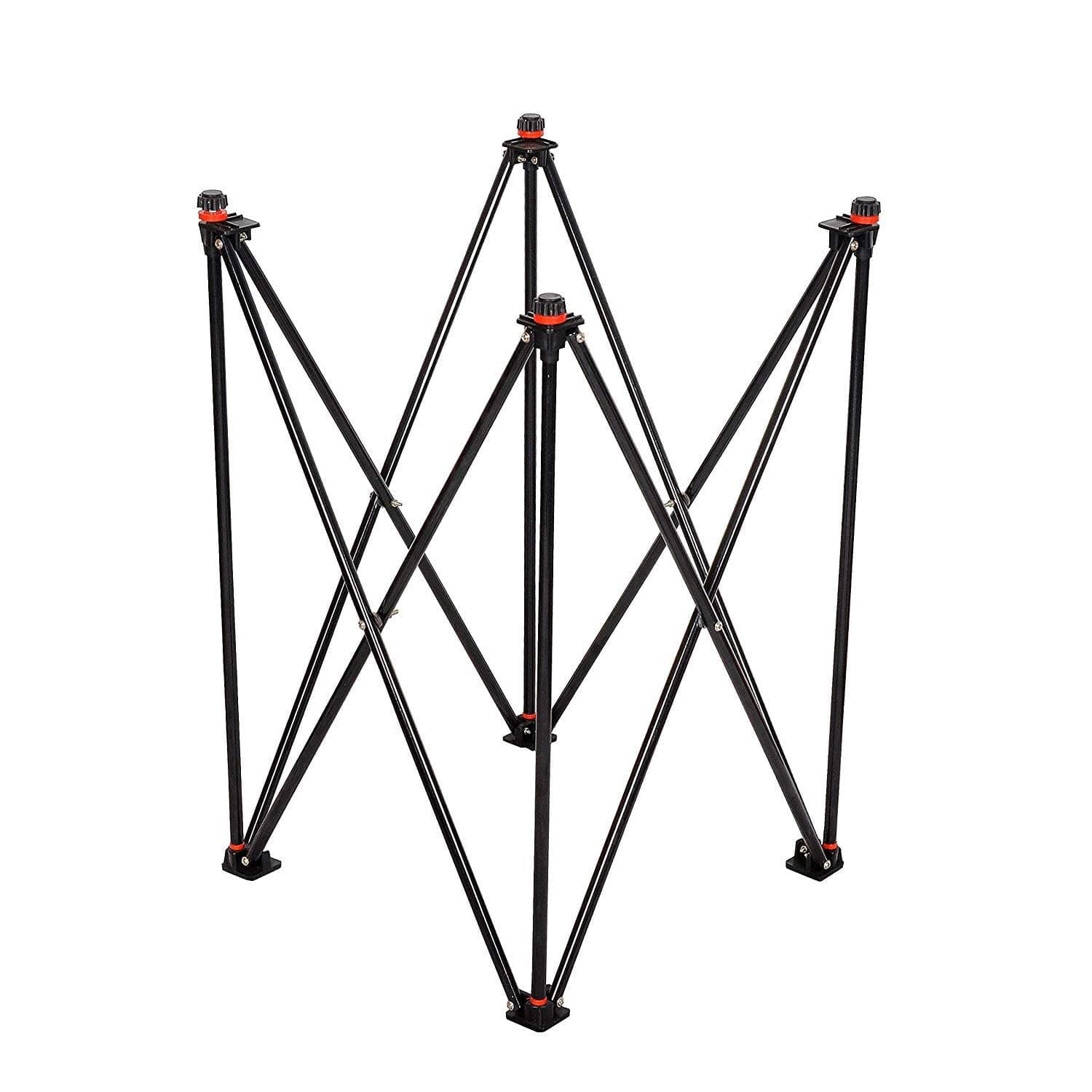 KORNERS Black Color Foldable Height Adjustable Carrom Board Stand