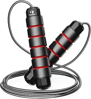 FASHNEX Skipping Rope for Men, Women & Children - Jump Rope for Exercise Workout & Weight Loss - Tangle Free Jumping Rope for Kids (Multicolor) Material: Polyvinyl Chloride