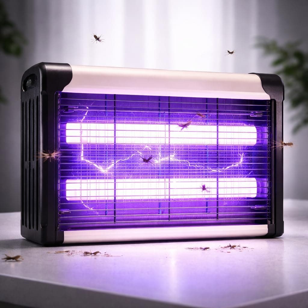 Electric Mosquito Killer, Fly Insect Killer Machine, Insect Bug Zapper,Fly Catcher and Trap Killer LED Lamp for Restaurants,Home,Office,Bedroom (Black-D)