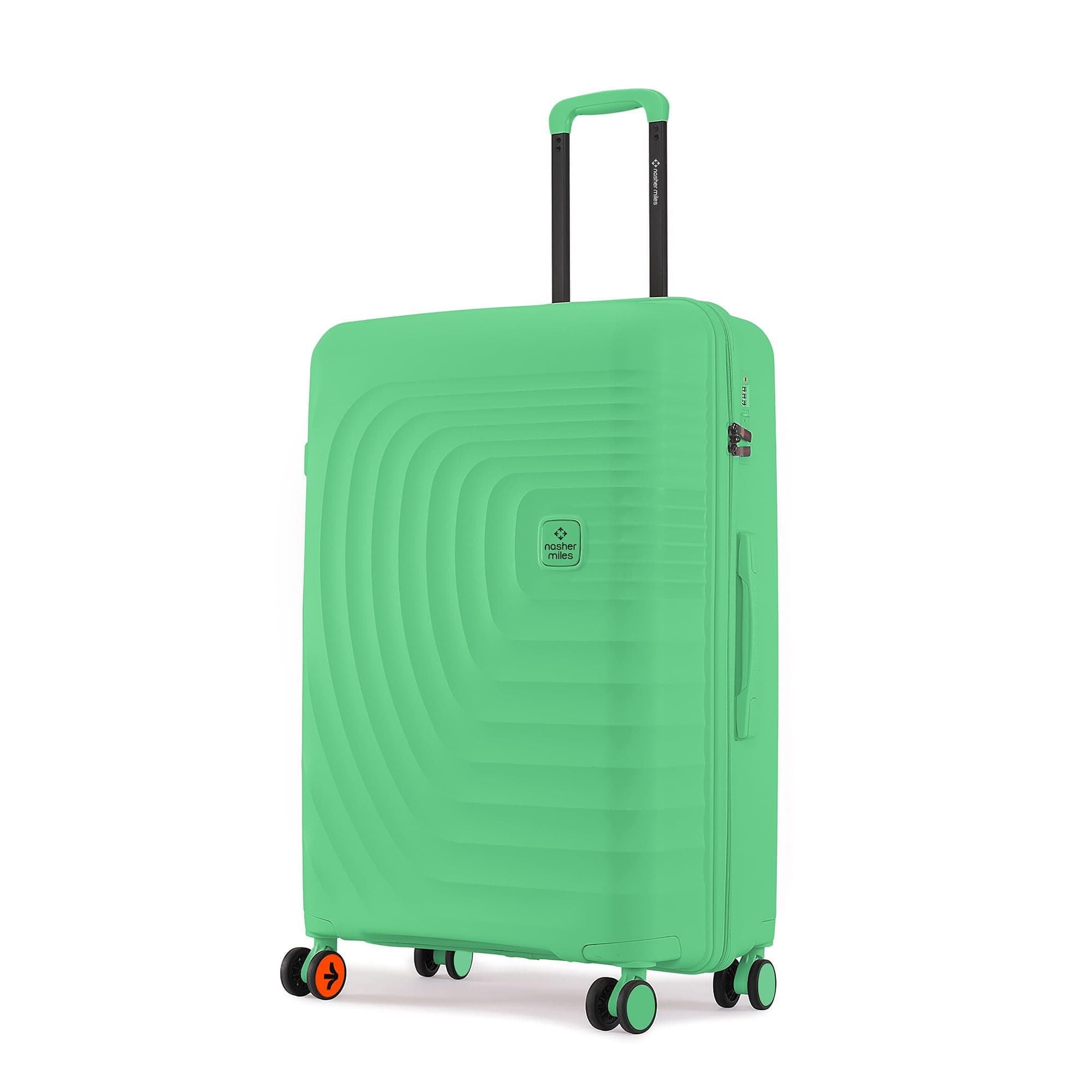 Nasher Miles Boston Hard-Sided Spinner Polypropylene Check-in Luggage Summer Green 28 inch |75cm Trolley Bag Suitcase