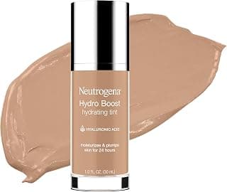 Neutrogena Hydro Boost Hydrating Tint with Hyaluronic Acid, Lightweight Water Gel Formula, Moisturizing, Oil-Free and Non-Comedogenic Matte Liquid Foundation - 40 Nude Color, 1.0 fl. oz Matte Finish