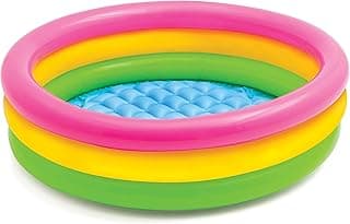 Toyshine 3 Feet Inflatable Kids Pool Bath Pool Tub, Summer Water Fun Bathing Tub Toy for Kids - 34x 10 Inches