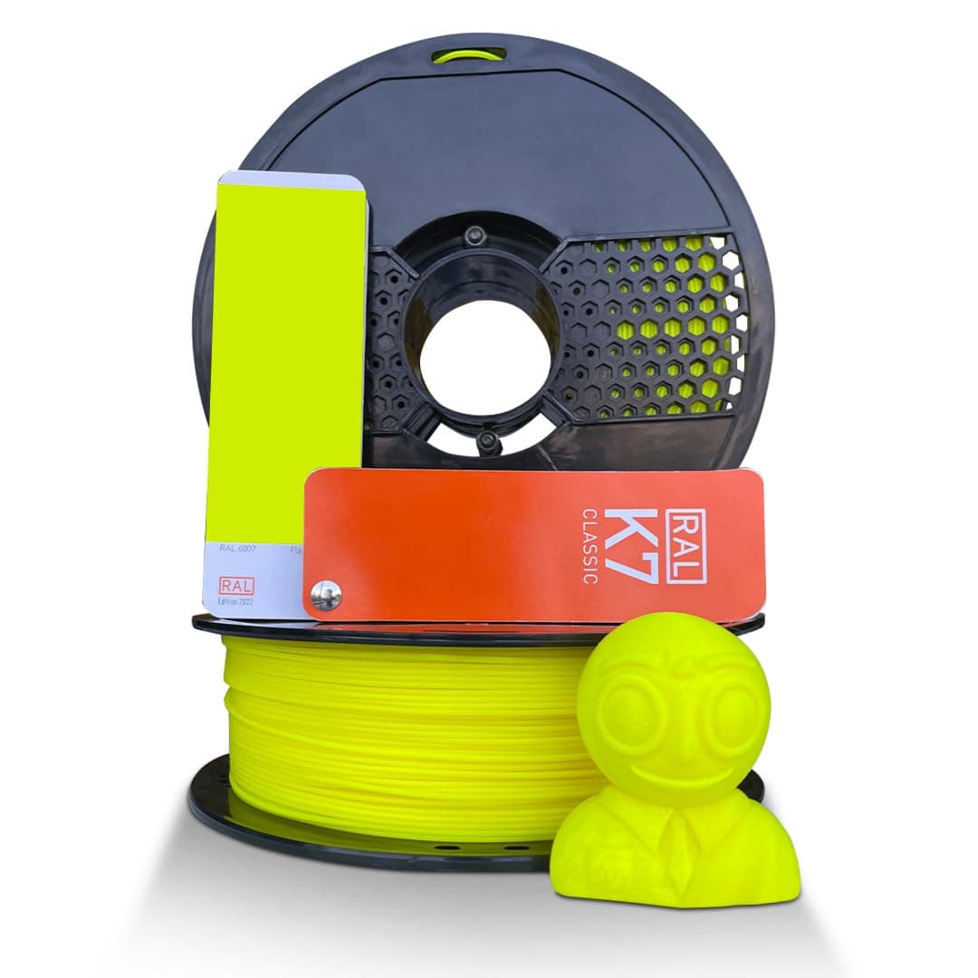 NFIL3D Premium HS PLA+ Fluoro Yellow - 3D Printing Filament | Compatible with All 3D Printers | 1.75mm | 1Kg Nett Weight | (2.20 lbs)