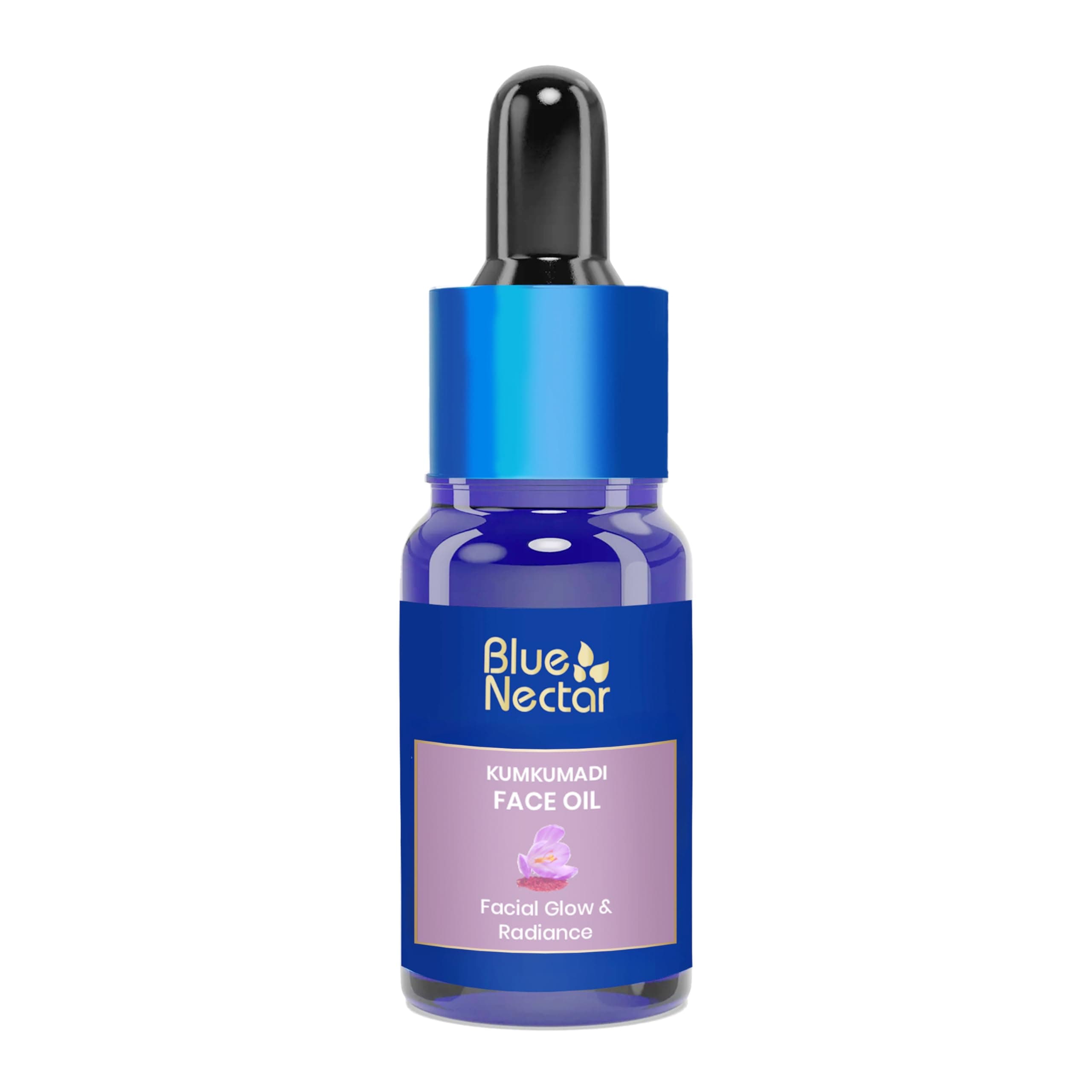 Blue Nectar Kumkumadi Tailam Face Oil | Anti Aging & Brightening Face Serum | 26 Ayurvedic Herbs | Pure Saffron Sandalwood Kumkumadi Oil for Face | Glowing Skin for Women & Men (10ml)