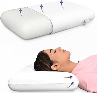MY ARMOR Memory Foam King Size Pillow - 5 Inch High | 2 Years Warranty | Orthopedic Pillows for Sleeping, Without Cover - Pack of 1