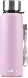 MILTON Brim 750 Stainless Steel Water Bottle 690 ml, Single Walled, ISI Certified I Leak Proof Lid, Rust Proof I For School, Office, Gym I Purple