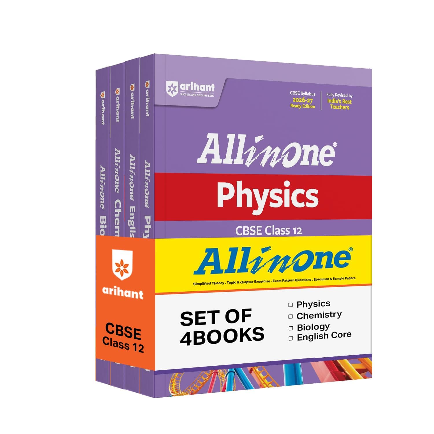 Arihant All in One English Core, Physics, Chemistry, Biology Class 12 for CBSE Exam 2026-27 | NCERT Based Complete Theory, Practice Exercises, CBQs, A-R, Sample Papers & Mind Maps | Revised Edition