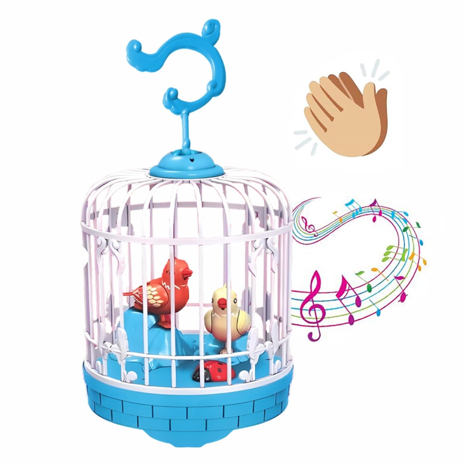 KIVANO Talking Bird Toy for Kids | Repeats What You Say | Singing, Speaking, and Dancing Bird Toy| Funny Education Toys for Children Playing at Home - Blue